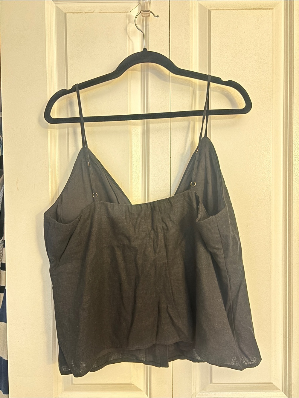 Abercrombie & Fitch Black Spaghetti Strap Tie-Front Cami - Picture 5 of 5